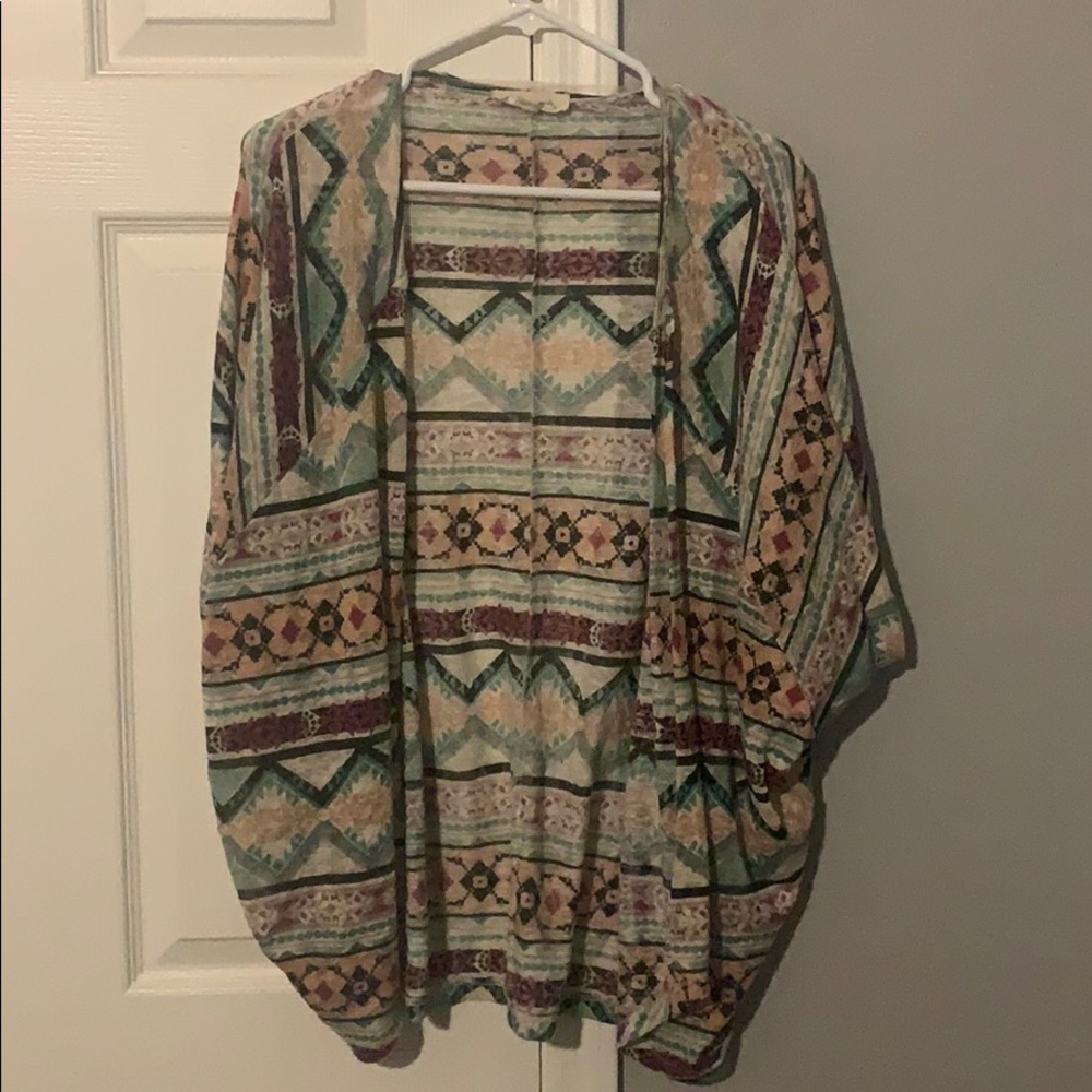 Woman’s open front cardigan